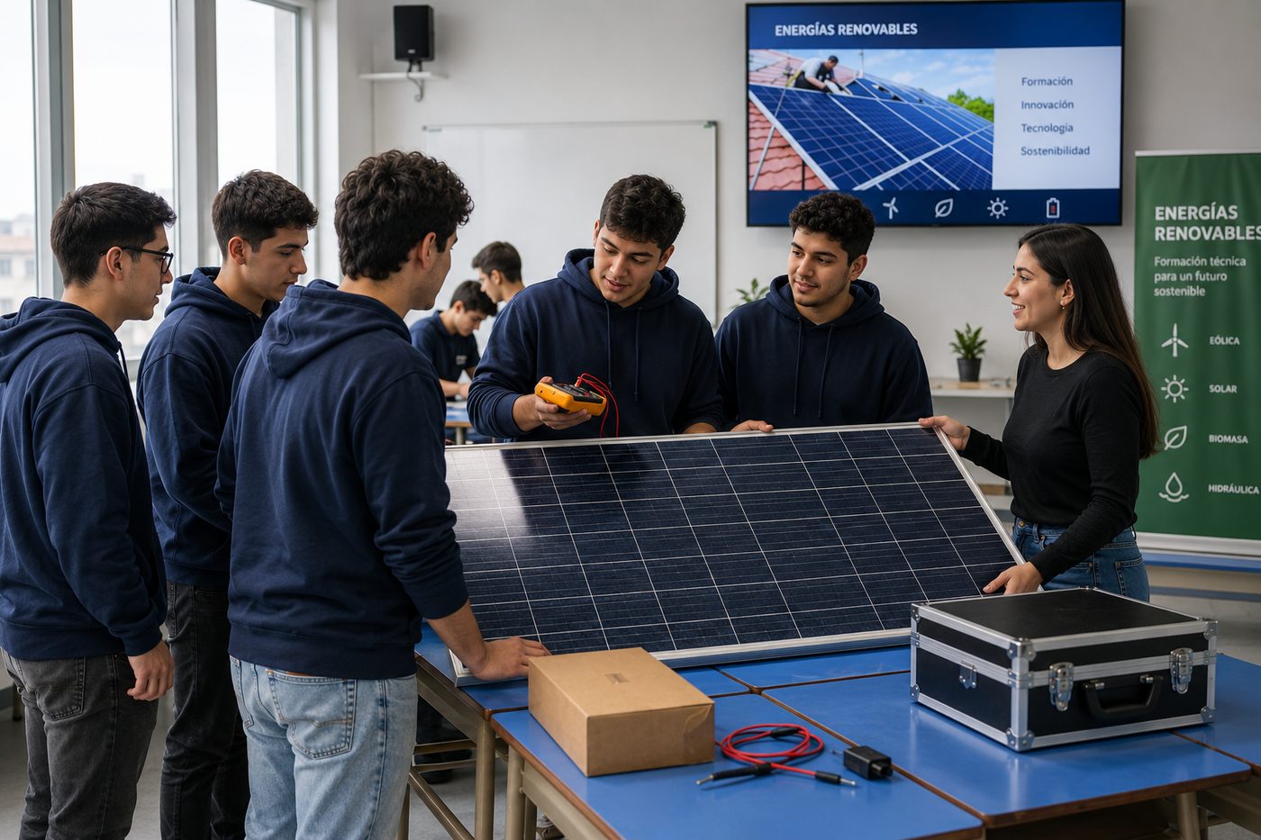 Aulas para entrenamiento en energías renovables